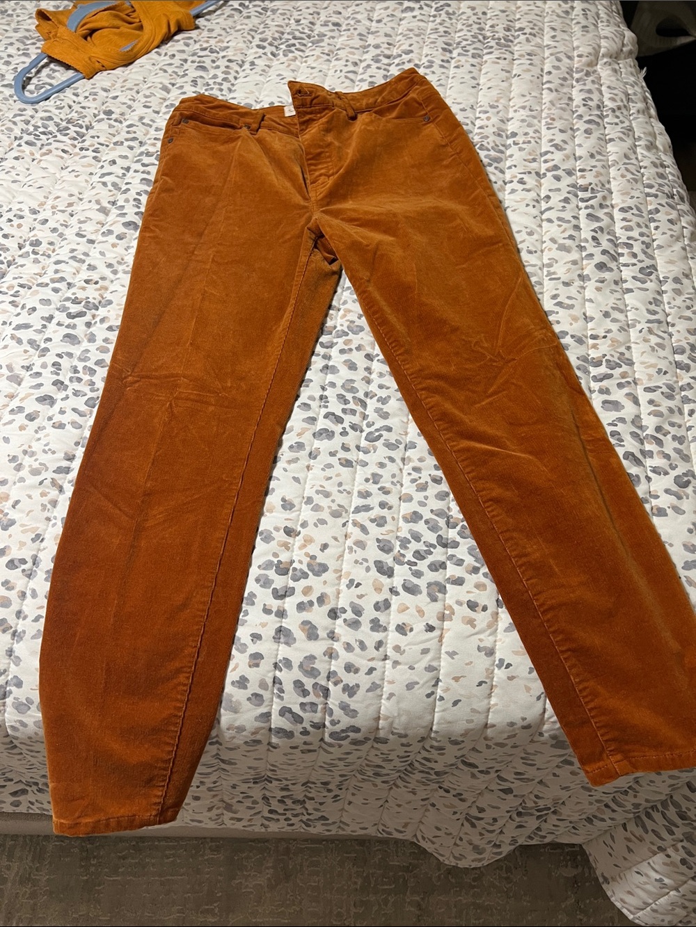Soft Surroundings Womens Corduroy Pants in Rust